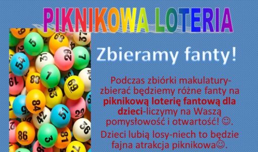 Piknikowa loteria organizowana przez Radę Rodziców!