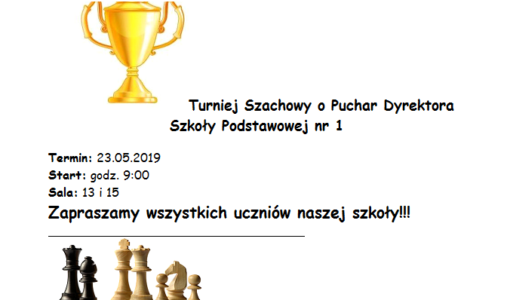 Turniej Szachowy o Puchar Dyrektora SP nr 1