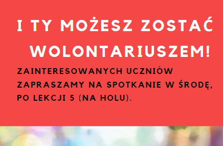 I Ty możesz zostać wolontariuszem!