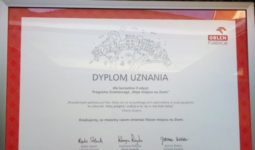 Nasza szkoła na liście laureatów programu „Moje miejsce na Ziemi” – II edycja – 2019!