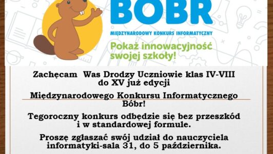 Konkurs Informatyczny BÓBR