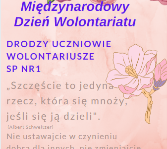 Międzynarodowy Dzień Wolontariatu