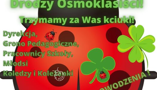 Drodzy Ósmoklasiści!