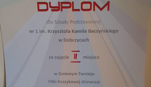 Gminny Turniej Piłki Koszykowej Dziewcząt i Chłopców!