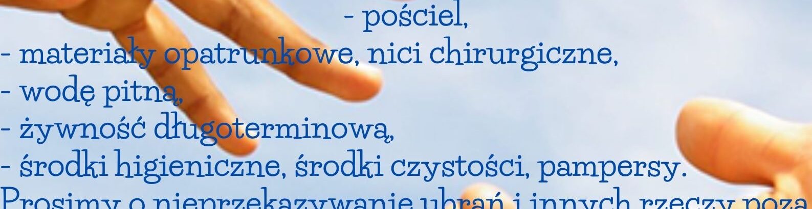 Pomóżmy potrzebującym!