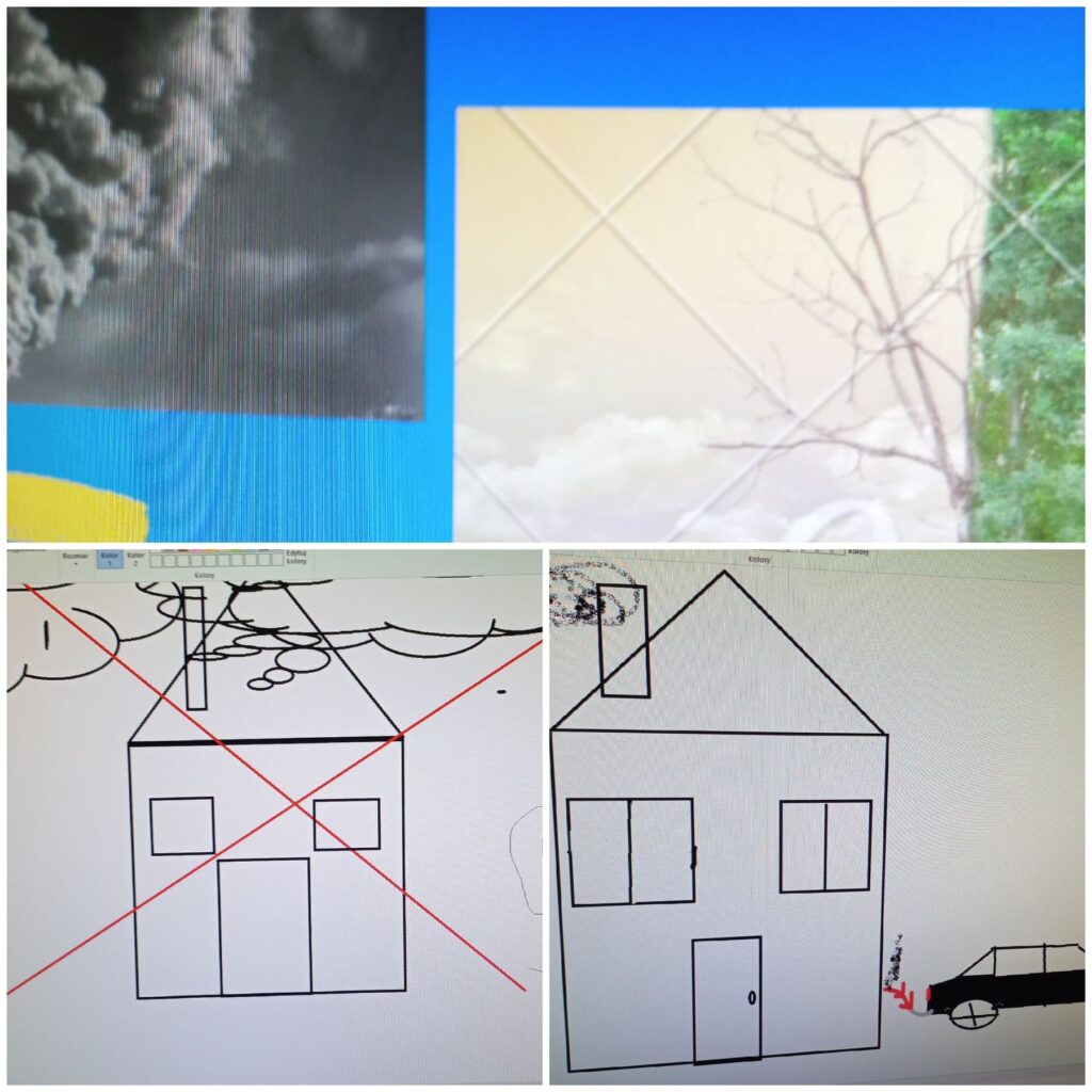 Plakaty ekologiczne w wykonaniu uczniów klas piątych