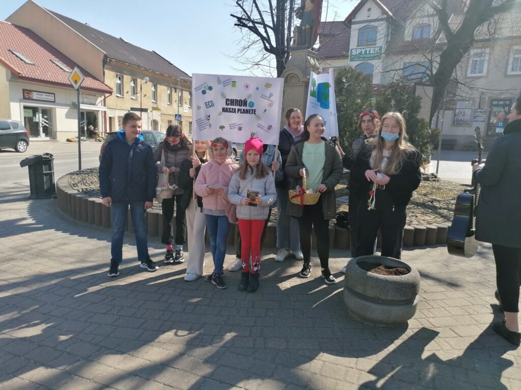 Happening zorganizowany przez uczniów Samorządu Szkolnego