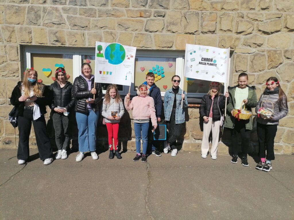 Happening zorganizowany przez uczniów Samorządu Szkolnego