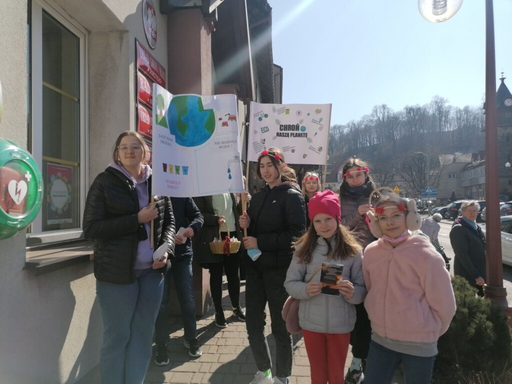 Happening zorganizowany przez uczniów Samorządu Szkolnego