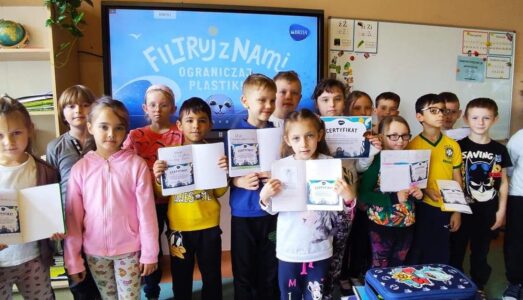 Uczniowie klasy 1a uczestniczyli w programie edukacyjnym „Filtrujemy dla Bałtyku”