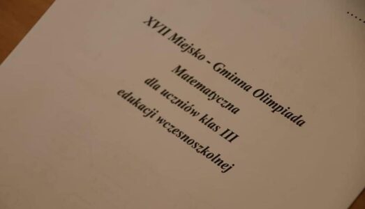 XVII Miejsko – Gminna Olimpiada Matematyczna dla uczniów klas III edukacji wczesnoszkolnej