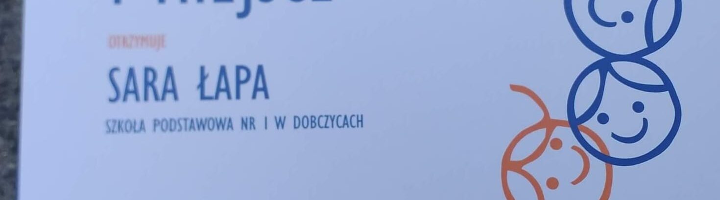 Sara Łapa uczennica kl.5b Laureatką Wojewódzkiego Konkursu Plastycznego!