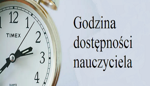 Godziny dostępności nauczycieli