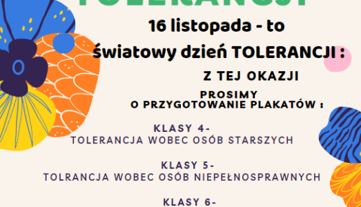 16 listopada-Dzień Tolerancji