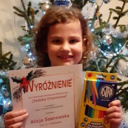 Sukces uczennicy w konkursie na ozdobę choinkową