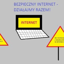 Plakat wyróżniony w konkursie Bezpieczny Internet