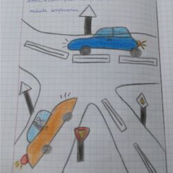 Makieta ze skrzyżowaniem